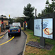 Dubbla snabbmat Samsung utomhus drive-thru menykort totem för McDonald's